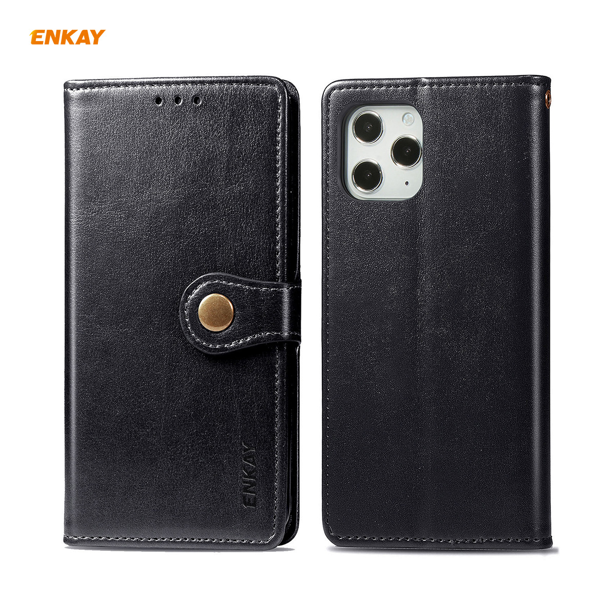 Enkay-for-iPhone-12-Pro-Max-Case-Retro-Litchi-Pattern-Flip-with-Mutiple-Card-Slots-Wallet-Stand-PU-L-1755116-6