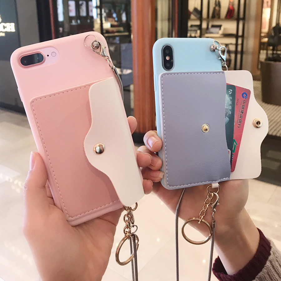 Fashion-Creative-Wallet-Pattern-Silicone-Protective-Case-with-Strap-Card-Slot-for-iPhone-X--XS--XR---1550916-1