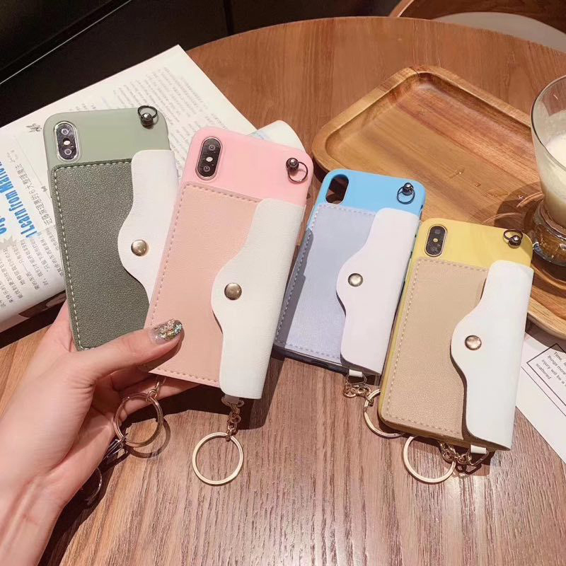 Fashion-Creative-Wallet-Pattern-Silicone-Protective-Case-with-Strap-Card-Slot-for-iPhone-X--XS--XR---1550916-14