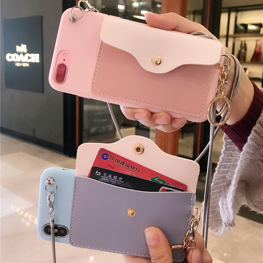 Fashion-Creative-Wallet-Pattern-Silicone-Protective-Case-with-Strap-Card-Slot-for-iPhone-X--XS--XR---1550916-3