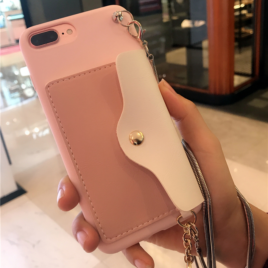 Fashion-Creative-Wallet-Pattern-Silicone-Protective-Case-with-Strap-Card-Slot-for-iPhone-X--XS--XR---1550916-4