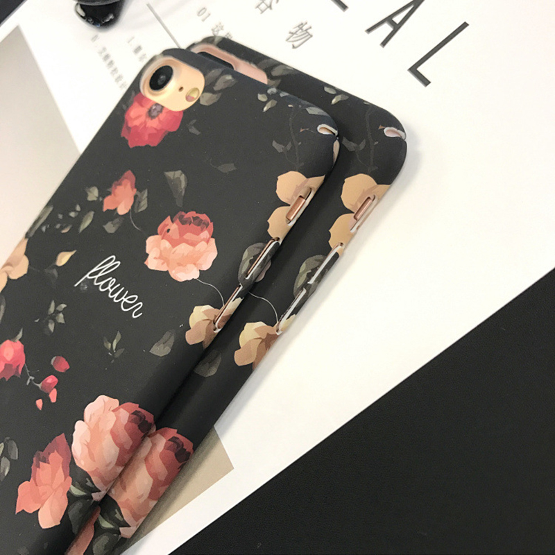 Fashion-Flower-Pattern-TPU-Protective-Case-Back-Cover-for-iPhone-X--6S--6S-Plus--7--8--7-Plus--8-Plu-1436067-3
