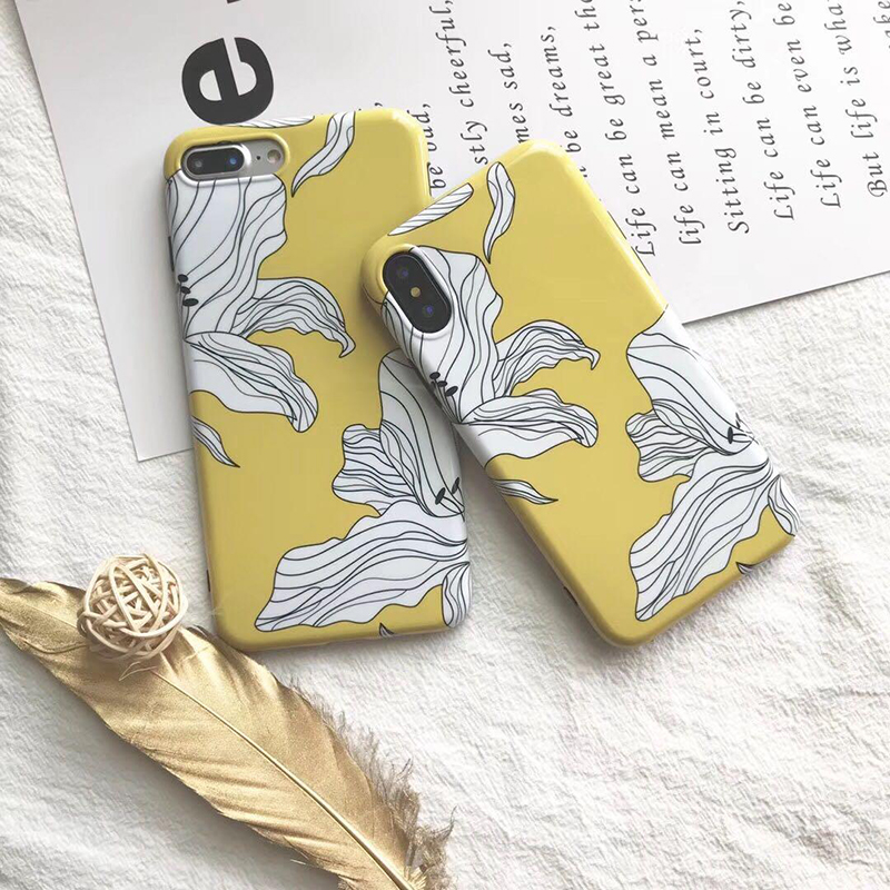 Fashion-Flower-Pattern-TPU-Protective-Case-Back-Cover-for-iPhone-X--6S--6S-Plus--7--8--7-Plus--8-Plu-1436067-10