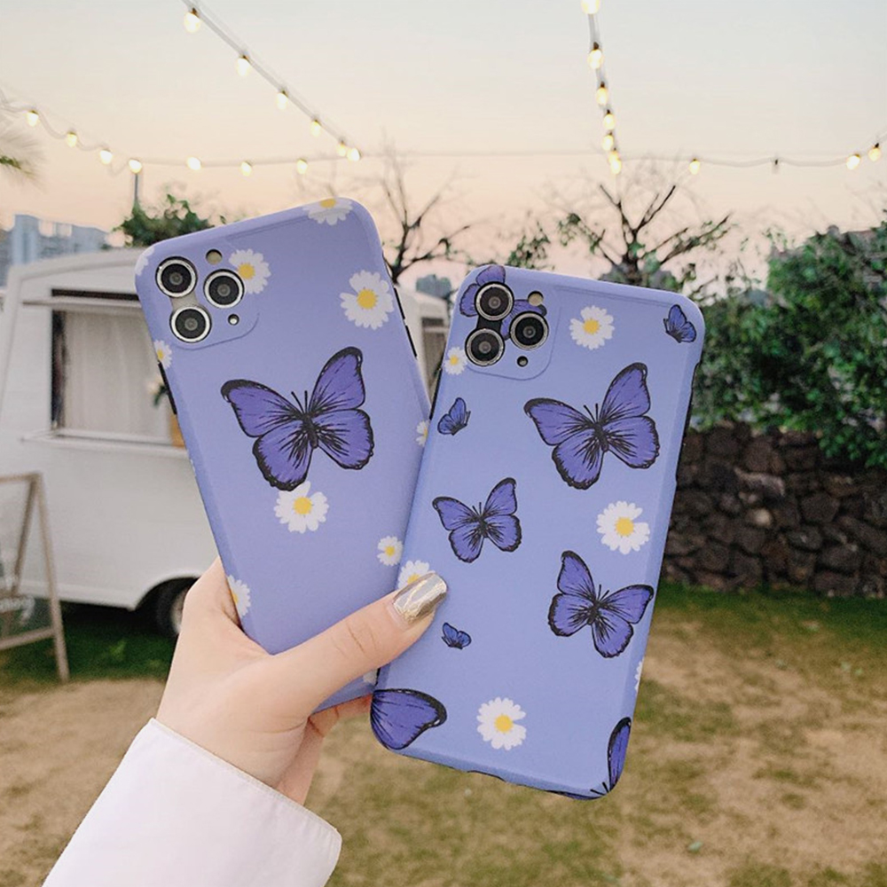 Fashion-Ins-Butterfly-Pattern-Shockproof-TPU-Protective-Case-for-iPhone-11--11-Pro--11-Pro-Max--X--X-1671887-1