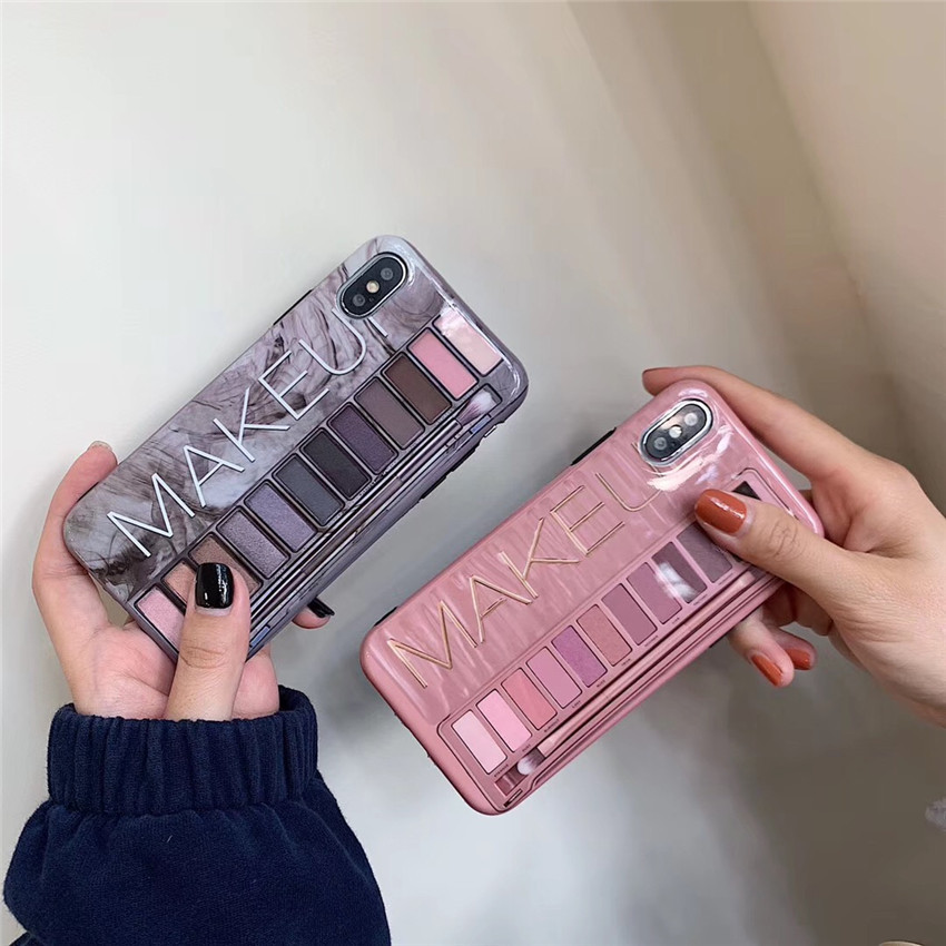 Fashion-Ins-Creative-3D-Eye-Shadow-Pattern-TPU-Shockproof-Protective-Case-for-iPhone-X--XS--XS-Max---1482776-1