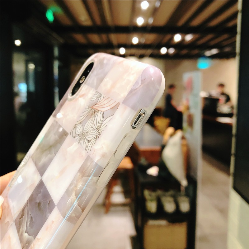Fashion-Ins-Marble-Pattern-TPU-Protective-Case-Back-Cover-for-iPhone-X--XS--XR--XS-Max--6--7--8--6S--1447147-4