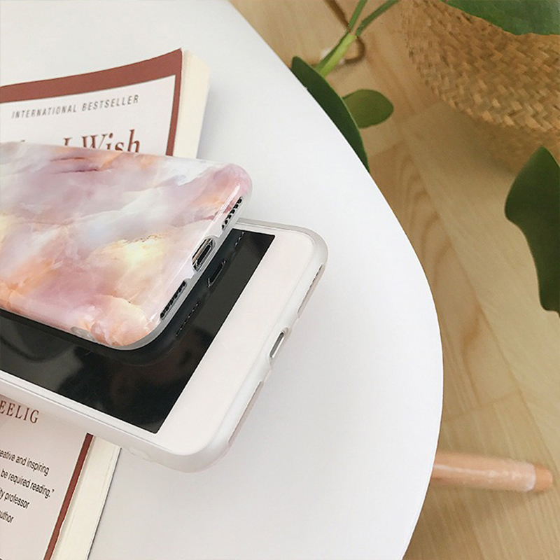 Fashion-Ins-Marble-Pattern-TPU-Protective-Case-Back-Cover-for-iPhone-X--XS--XR--XS-Max--6--7--8--6S--1447148-3