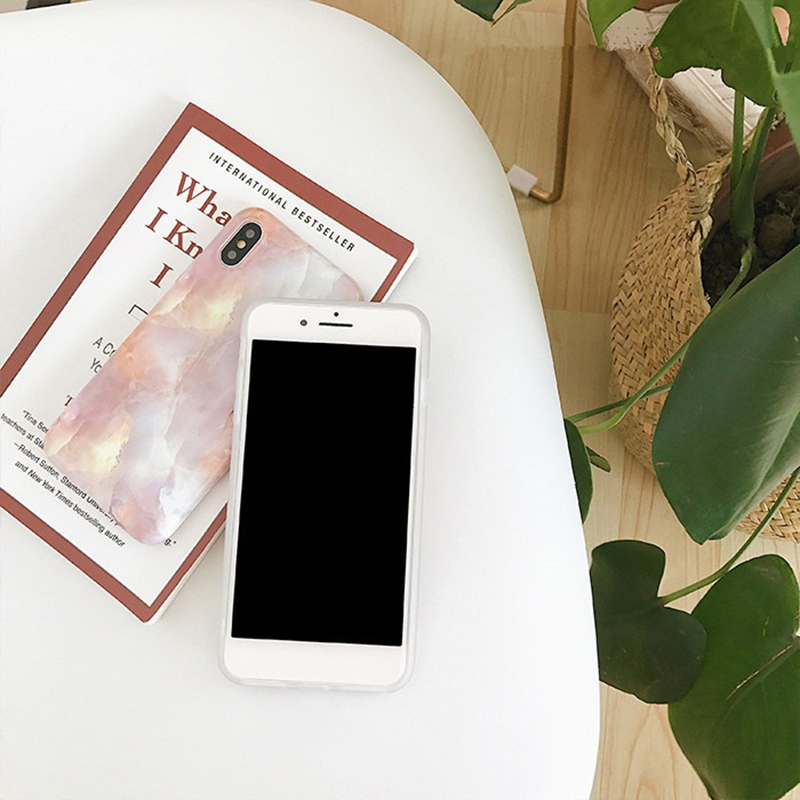 Fashion-Ins-Marble-Pattern-TPU-Protective-Case-Back-Cover-for-iPhone-X--XS--XR--XS-Max--6--7--8--6S--1447148-4