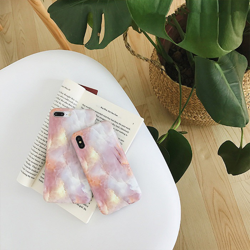 Fashion-Ins-Marble-Pattern-TPU-Protective-Case-Back-Cover-for-iPhone-X--XS--XR--XS-Max--6--7--8--6S--1447148-6