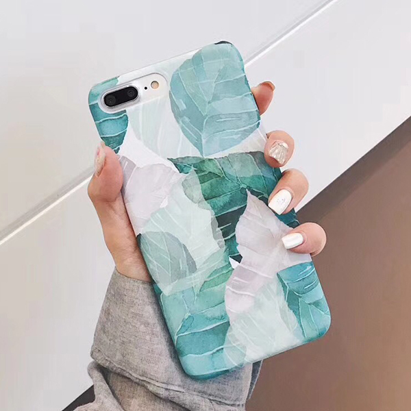 Fashion-Ins-Plant-Pattern-Matte-TPU-Bumpers-Shockproof-Protective-Case-for-iPhone-X--XS--XR--XS-Max--1428186-1