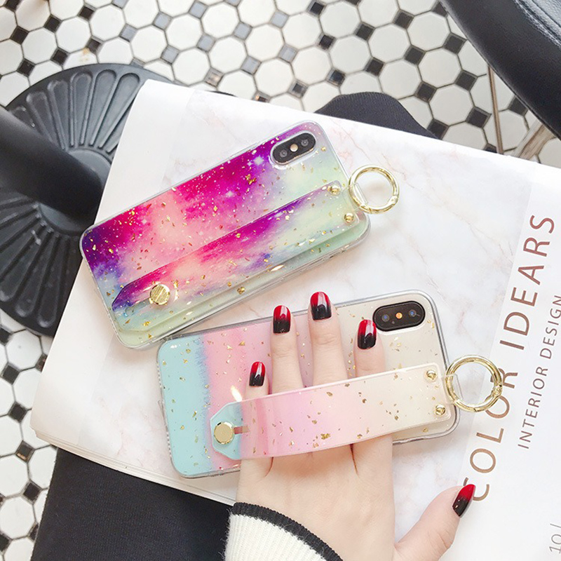 Fashion-Marble-Pattern-with-Wrist-Strap-Bracket-Shockproof-Epoxy-TPU-Protective-Case-for-iPhone-X--X-1447440-11