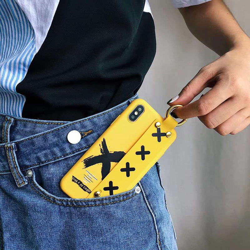 Fashion-with-Wrist-Strap-Bracket-Shockproof-TPU-Protective-Case-for-iPhone-X---6--6S--6-Plus--6S-Plu-1432621-10
