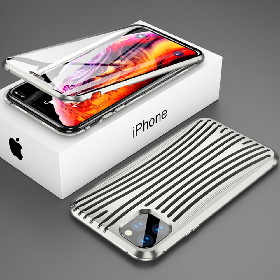 Fast-Cooling-Bakeey-for-iPhone-11-Case-360ordm-Magnetic-Flip-Touch-Screen-9H-Tempered-Glass--Hollow--1756642-21