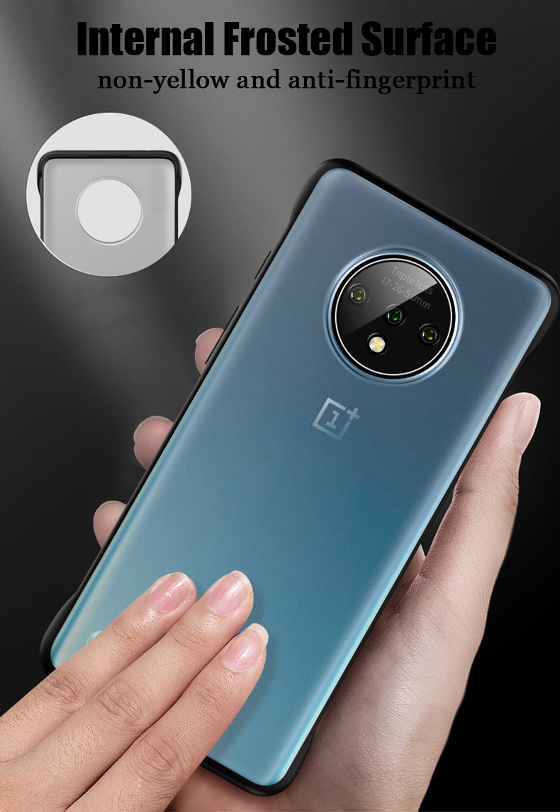 For-OnePlus-7T-Bakeey-Frameless-Ultra-Thin-Matte-with-finger-ring-Hard-PC-Protective-Case-1593409-3