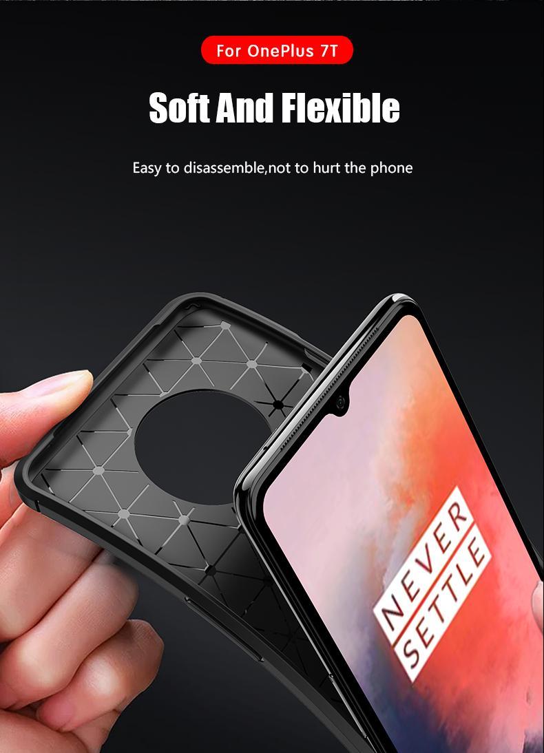 For-OnePlus-7T-Bakeey-Luxury-Carbon-Fiber-Shockproof-Anti-fingerprint-Silicone-Protective-Case-1602793-2