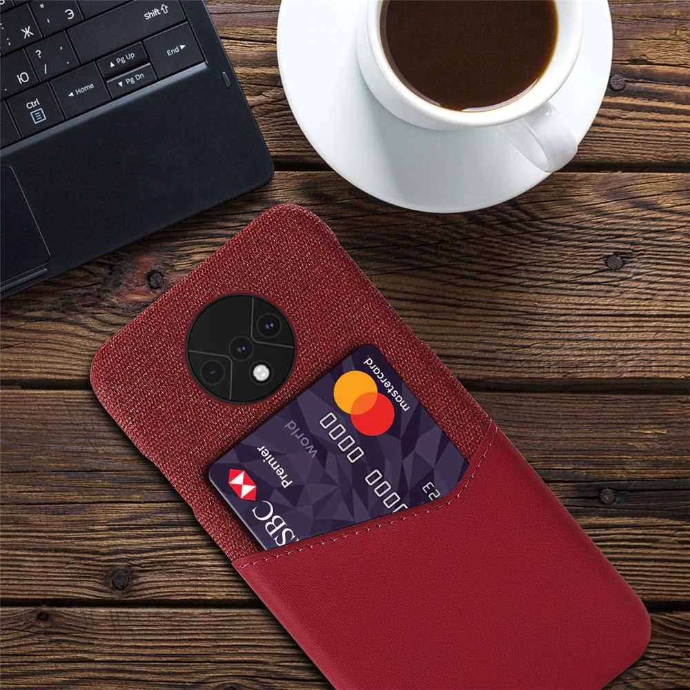 For-OnePlus-7T-Case-Bakeey-Luxury-PU-Leather-Cloth-with-Card-Slot-Shockproof-Anti-scratch-Back-Cover-1607588-4