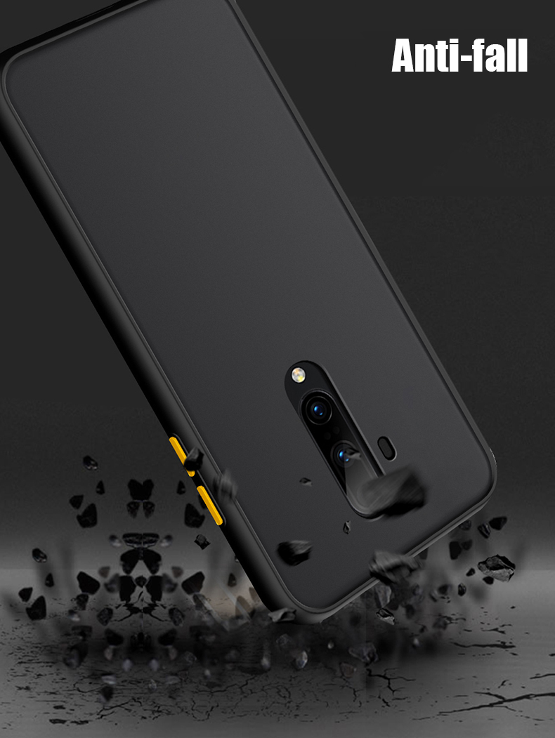 For-OnePlus-7T-Pro-Case-Bakeey-Armor-Shockproof-Anti-fingerprint-Matte-Translucent-Hard-PCSoft-TPU-E-1615976-2