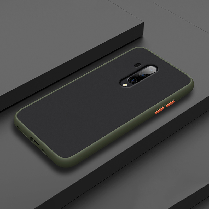 For-OnePlus-7T-Pro-Case-Bakeey-Armor-Shockproof-Anti-fingerprint-Matte-Translucent-Hard-PCSoft-TPU-E-1615976-12