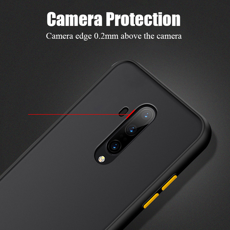 For-OnePlus-7T-Pro-Case-Bakeey-Armor-Shockproof-Anti-fingerprint-Matte-Translucent-Hard-PCSoft-TPU-E-1615976-3