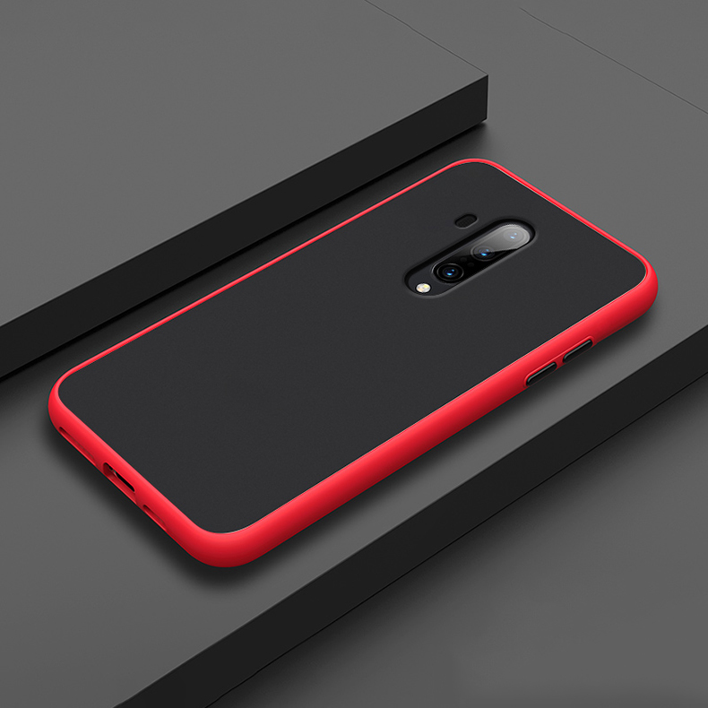 For-OnePlus-7T-Pro-Case-Bakeey-Armor-Shockproof-Anti-fingerprint-Matte-Translucent-Hard-PCSoft-TPU-E-1615976-10