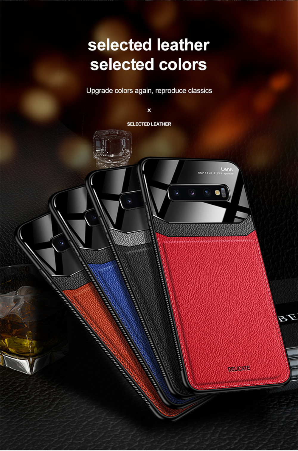 For-Samsung-Galaxy-S10e-Bakeey-Luxury-Business-PU-Leather-Mirror-Glass-Shockproof-Protective-Case-1630913-12