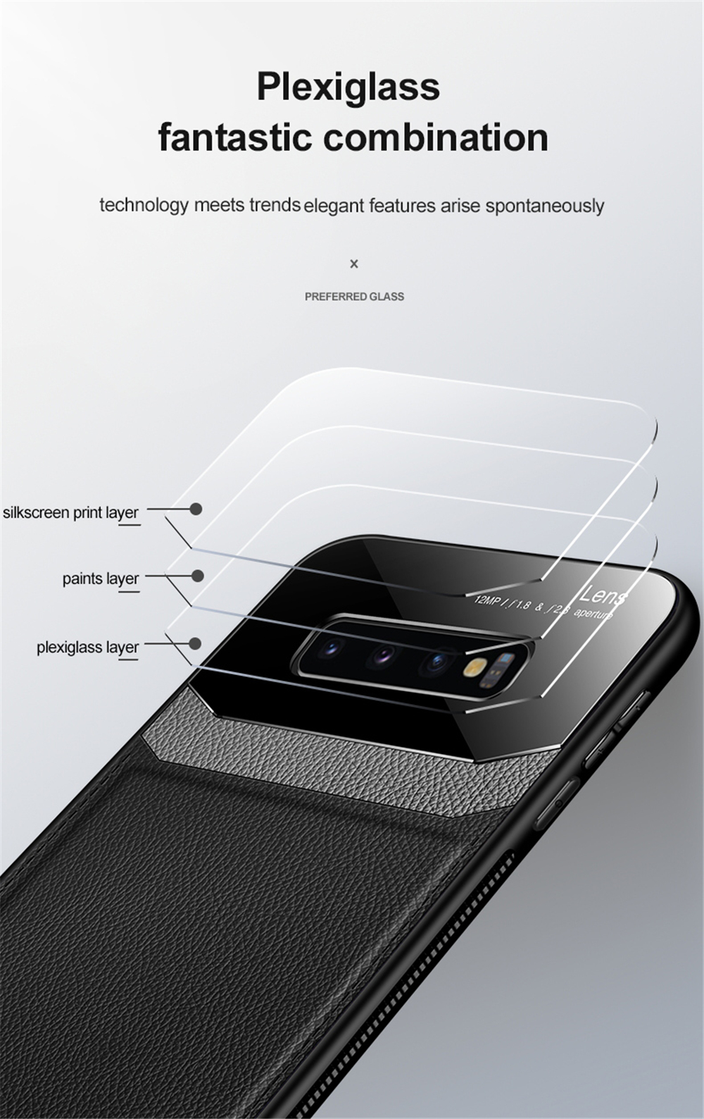 For-Samsung-Galaxy-S10e-Bakeey-Luxury-Business-PU-Leather-Mirror-Glass-Shockproof-Protective-Case-1630913-5