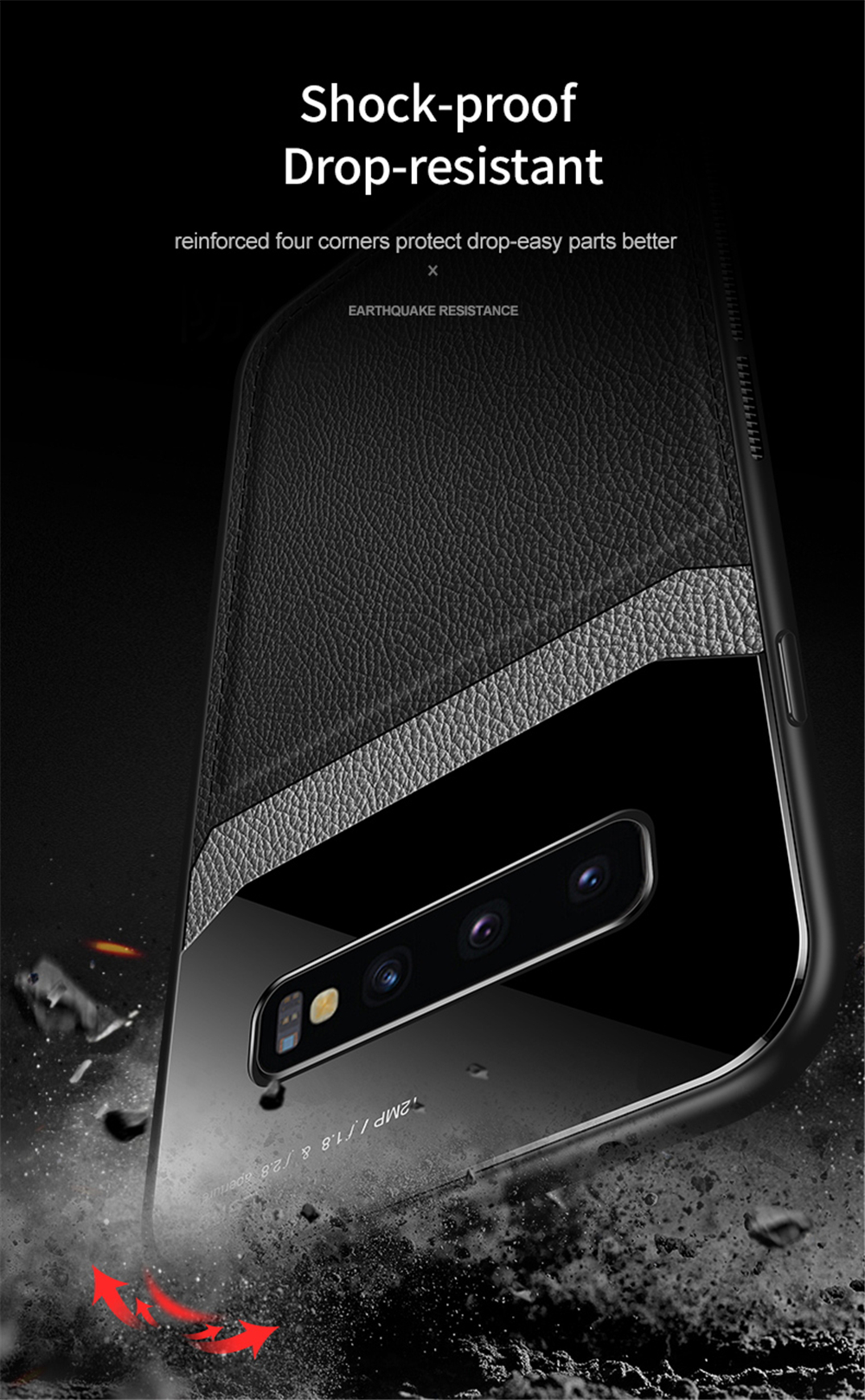 For-Samsung-Galaxy-S10e-Bakeey-Luxury-Business-PU-Leather-Mirror-Glass-Shockproof-Protective-Case-1630913-7