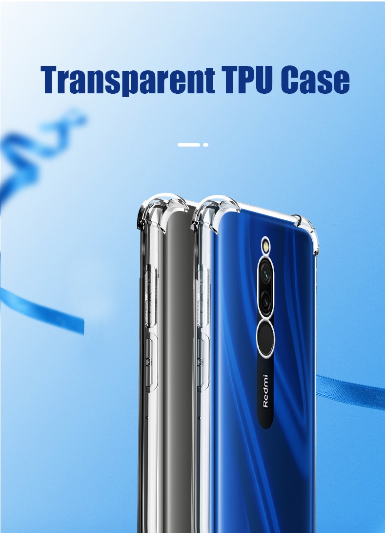 For-Xiaomi-Redmi-8-Case-Bakeey-Air-Bag-Shockproof-Transparent-Non-Yellow-Soft-TPU-Protective-Case-No-1595326-1