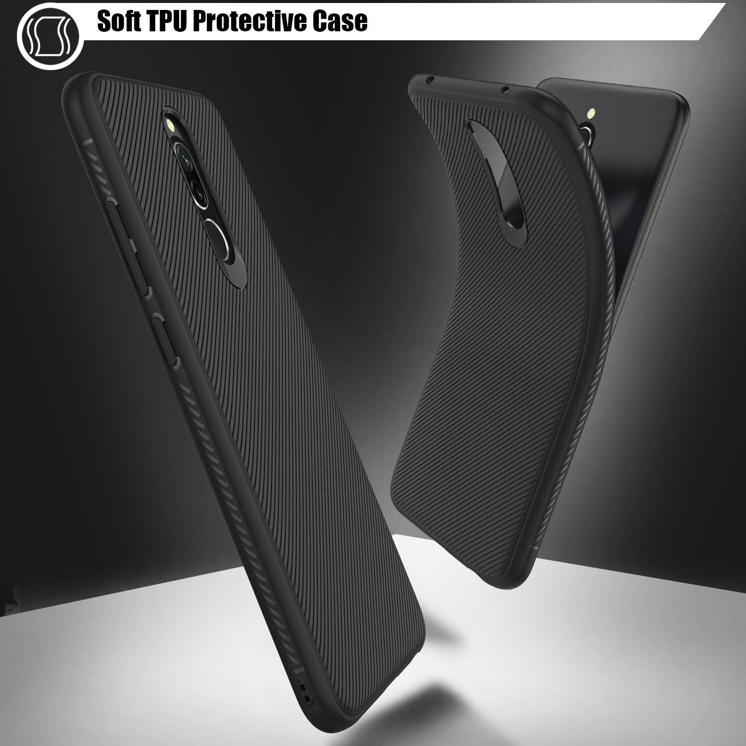 For-Xiaomi-Redmi-8-Case-Bakeey-Carbon-Fiber-Texture-Slim-Soft-TPU-Anti-fall-Anti-fingerptint-Protect-1595199-1