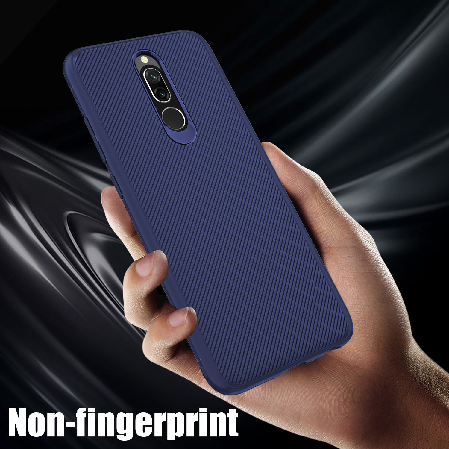 For-Xiaomi-Redmi-8-Case-Bakeey-Carbon-Fiber-Texture-Slim-Soft-TPU-Anti-fall-Anti-fingerptint-Protect-1595199-4