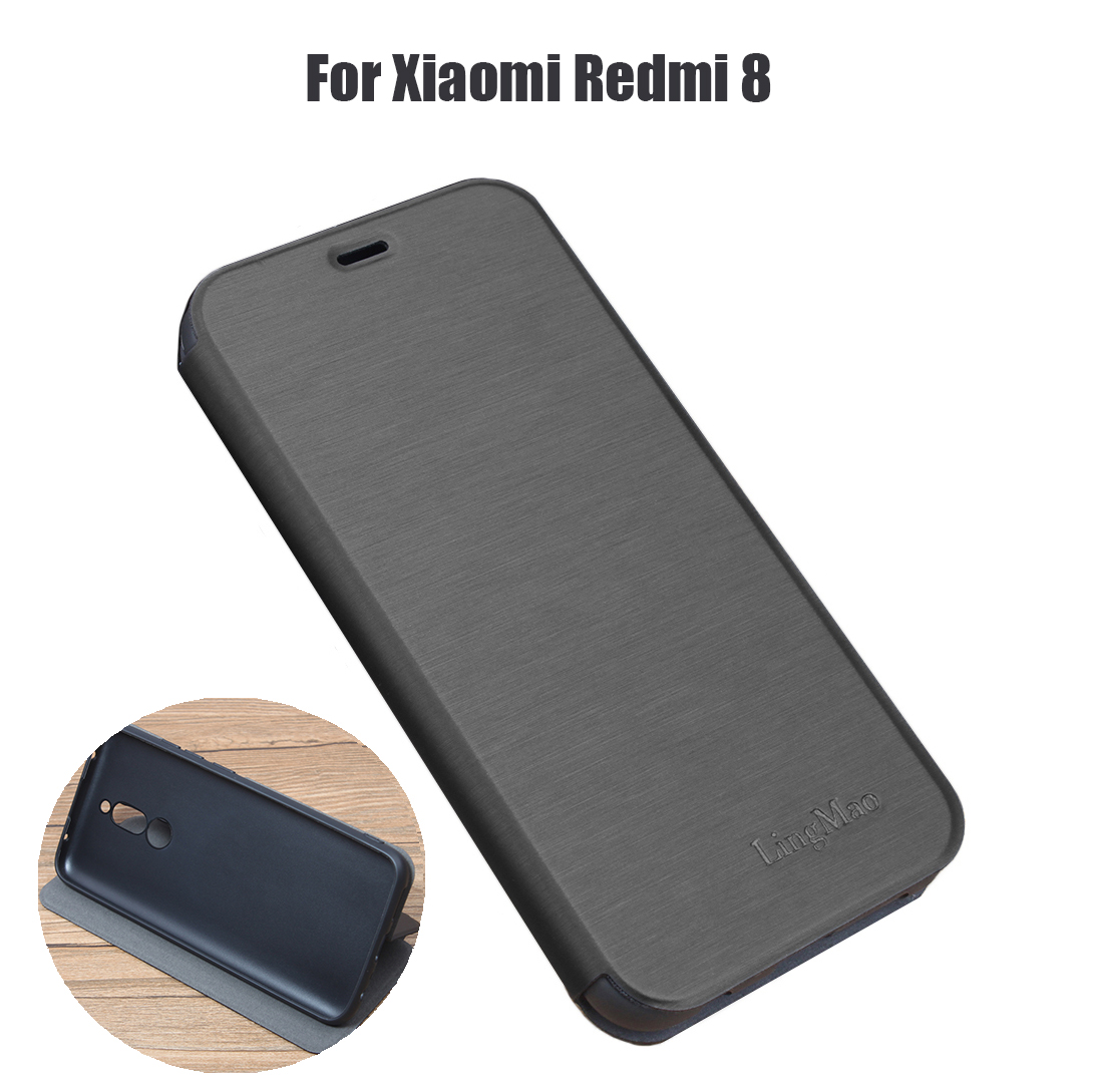 For-Xiaomi-Redmi-8-Case-Bakeey-Flip-with-Stand-Card-Slot-Full-Body-Brushed-Leather-Shockproof-Soft-P-1608532-1