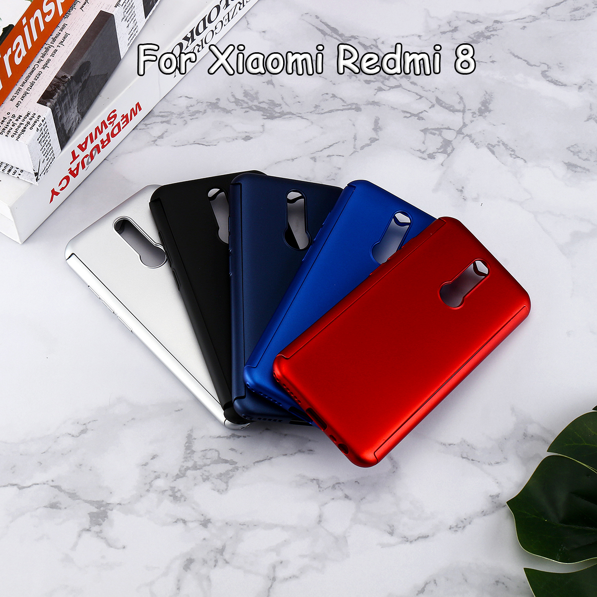 For-Xiaomi-Redmi-8-Case-Bakeey-Frosted-Ultra-thin-3-in-1-Plating-PC-Hard-Back-Cover-Protective-Case--1607684-1