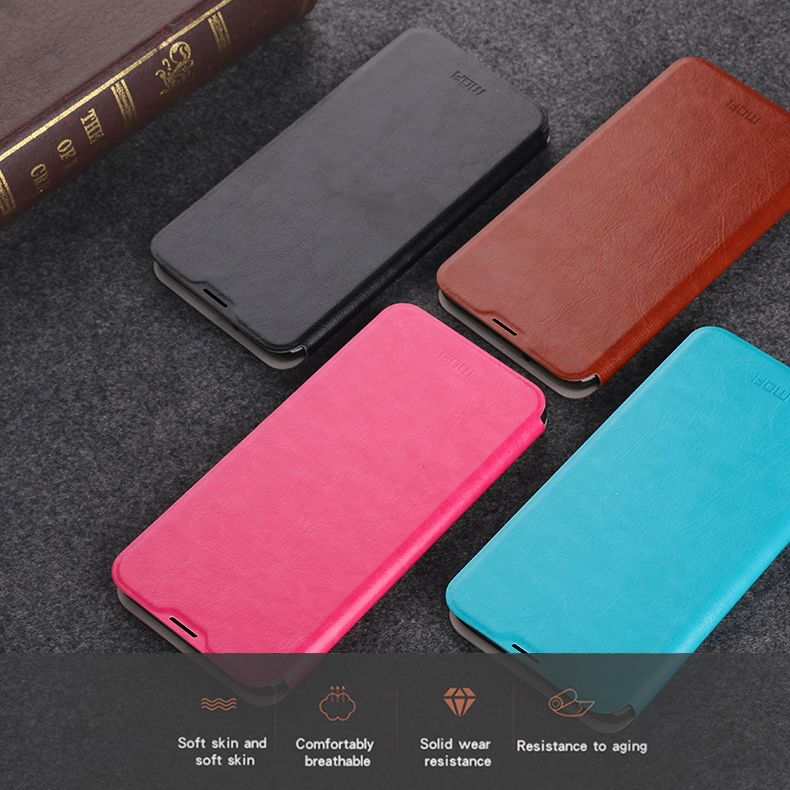 For-Xiaomi-Redmi-8-Mofi-Luxury-Shockproof-Flip-PU-Leather-Full-Cover-Protective-Case-Non-original-1596725-1