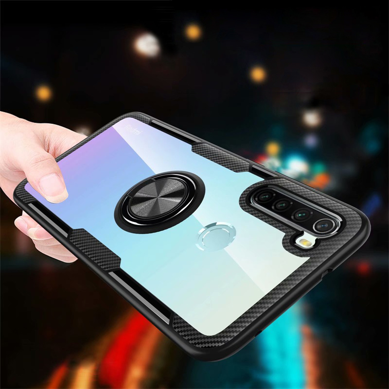 For-Xiaomi-Redmi-Note-8-Case-Bakeey-360deg-Adjustable-Ring-Holder-Anti-slip-Shockproof-Transparent-T-1605675-1