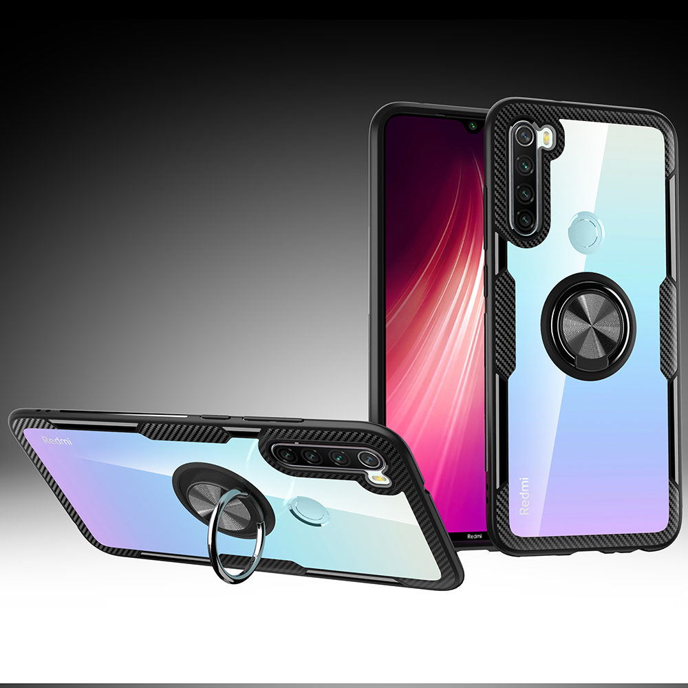 For-Xiaomi-Redmi-Note-8-Case-Bakeey-360deg-Adjustable-Ring-Holder-Anti-slip-Shockproof-Transparent-T-1605675-11