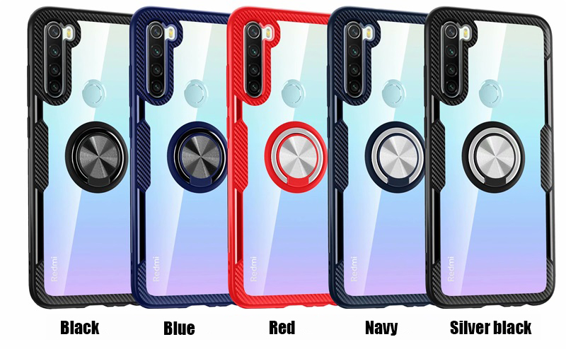 For-Xiaomi-Redmi-Note-8-Case-Bakeey-360deg-Adjustable-Ring-Holder-Anti-slip-Shockproof-Transparent-T-1605675-12
