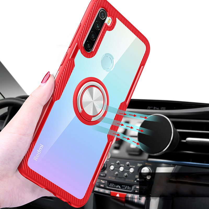 For-Xiaomi-Redmi-Note-8-Case-Bakeey-360deg-Adjustable-Ring-Holder-Anti-slip-Shockproof-Transparent-T-1605675-4