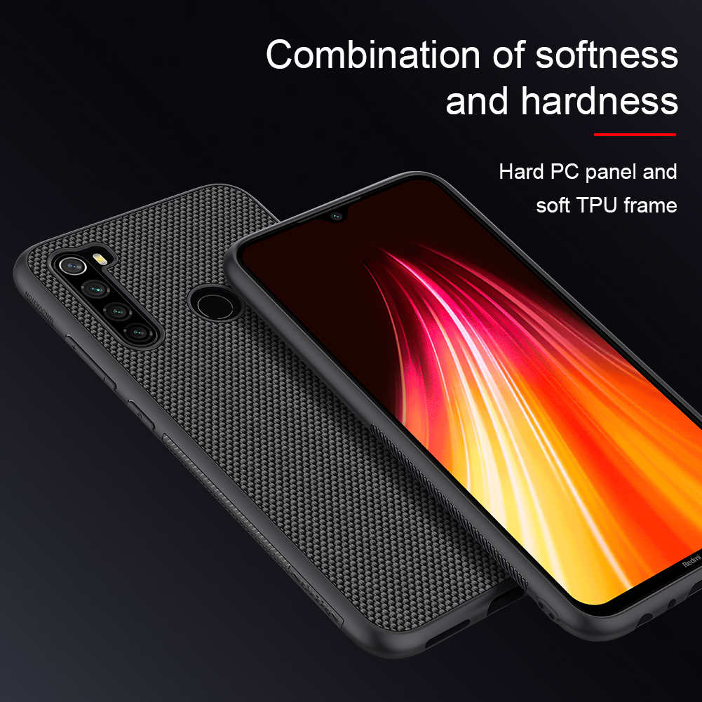 For-Xiaomi-Redmi-Note-8-NILLKIN-Anti-fingerprint-Anti-slip-Nylon-Synthetic-Fiber-Textured-Protective-1593412-3