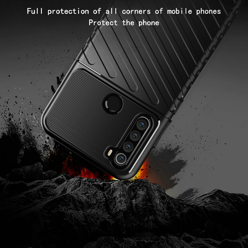 For-Xiaomi-Redmi-Note-8T-Case-Bakeey-Armor-Military-Protect-Rugged-Shockproof-Anti-Fingerprint-Soft--1623189-2