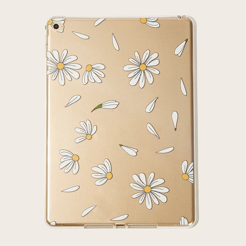 For-iPad-2--3--4-Case-Flower-Pattern-Transparent-Soft-TPU-Shockproof-Protective-Case-1510508-1
