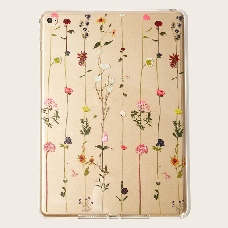 For-iPad-Air-Case-Flower-Pattern-Transparent-Soft-TPU-Shockproof-Protective-Case-1510511-1
