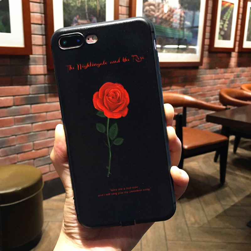 For-iPhone-6--6S--7--8--7-Plus--8-Plus-Case-Retro-Flower-Pattern-Soft-TPU-Shockproof-Couple-Protecti-1435288-11