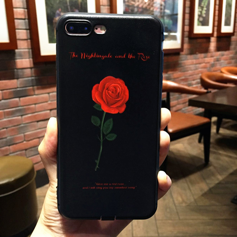 For-iPhone-6--6S--7--8--7-Plus--8-Plus-Case-Retro-Flower-Pattern-Soft-TPU-Shockproof-Couple-Protecti-1435288-12