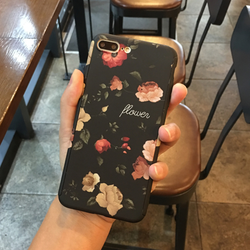 For-iPhone-6--6S--7--8--7-Plus--8-Plus-Case-Retro-Flower-Pattern-Soft-TPU-Shockproof-Couple-Protecti-1435288-14