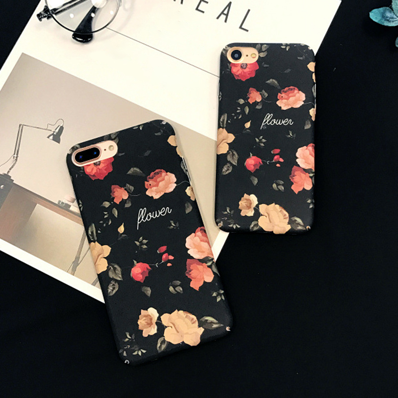 For-iPhone-6--6S--7--8--7-Plus--8-Plus-Case-Retro-Flower-Pattern-Soft-TPU-Shockproof-Couple-Protecti-1435288-16