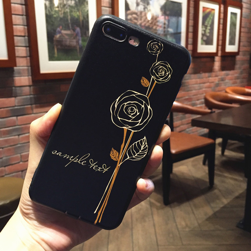 For-iPhone-6--6S--7--8--7-Plus--8-Plus-Case-Retro-Flower-Pattern-Soft-TPU-Shockproof-Couple-Protecti-1435288-4