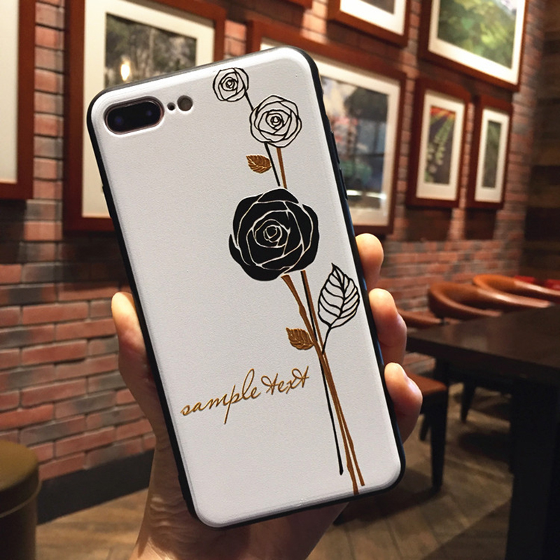 For-iPhone-6--6S--7--8--7-Plus--8-Plus-Case-Retro-Flower-Pattern-Soft-TPU-Shockproof-Couple-Protecti-1435288-5