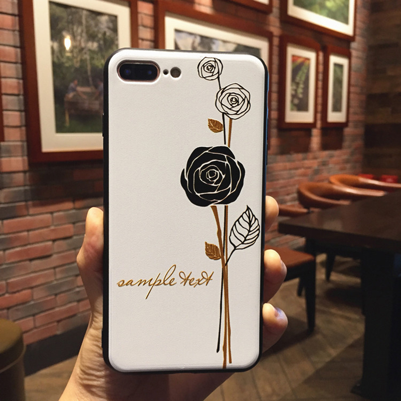 For-iPhone-6--6S--7--8--7-Plus--8-Plus-Case-Retro-Flower-Pattern-Soft-TPU-Shockproof-Couple-Protecti-1435288-6