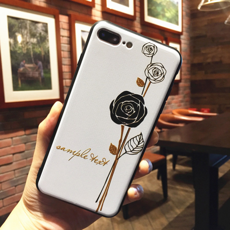For-iPhone-6--6S--7--8--7-Plus--8-Plus-Case-Retro-Flower-Pattern-Soft-TPU-Shockproof-Couple-Protecti-1435288-7