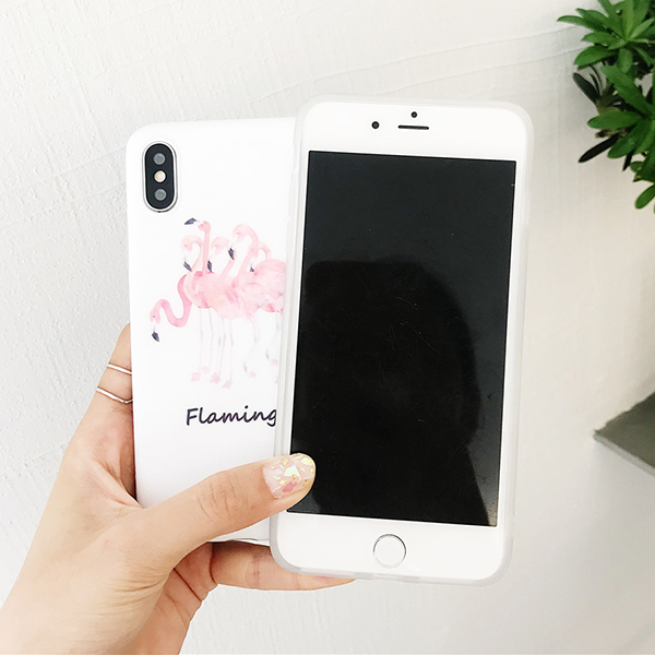 For-iPhone-X--6-Plus-Case-Fashion-INS-Style-Flamingo-Pattern-Protective-Case-Back-Cover-1428176-7